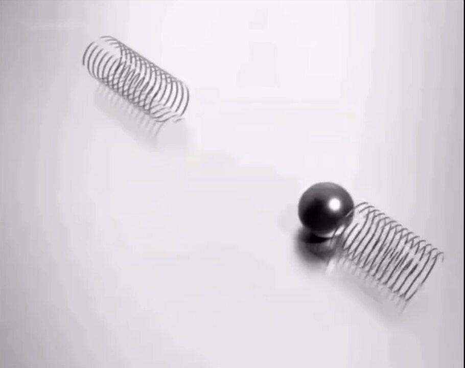 Mesmerizing Geometric Spring Physics Animation