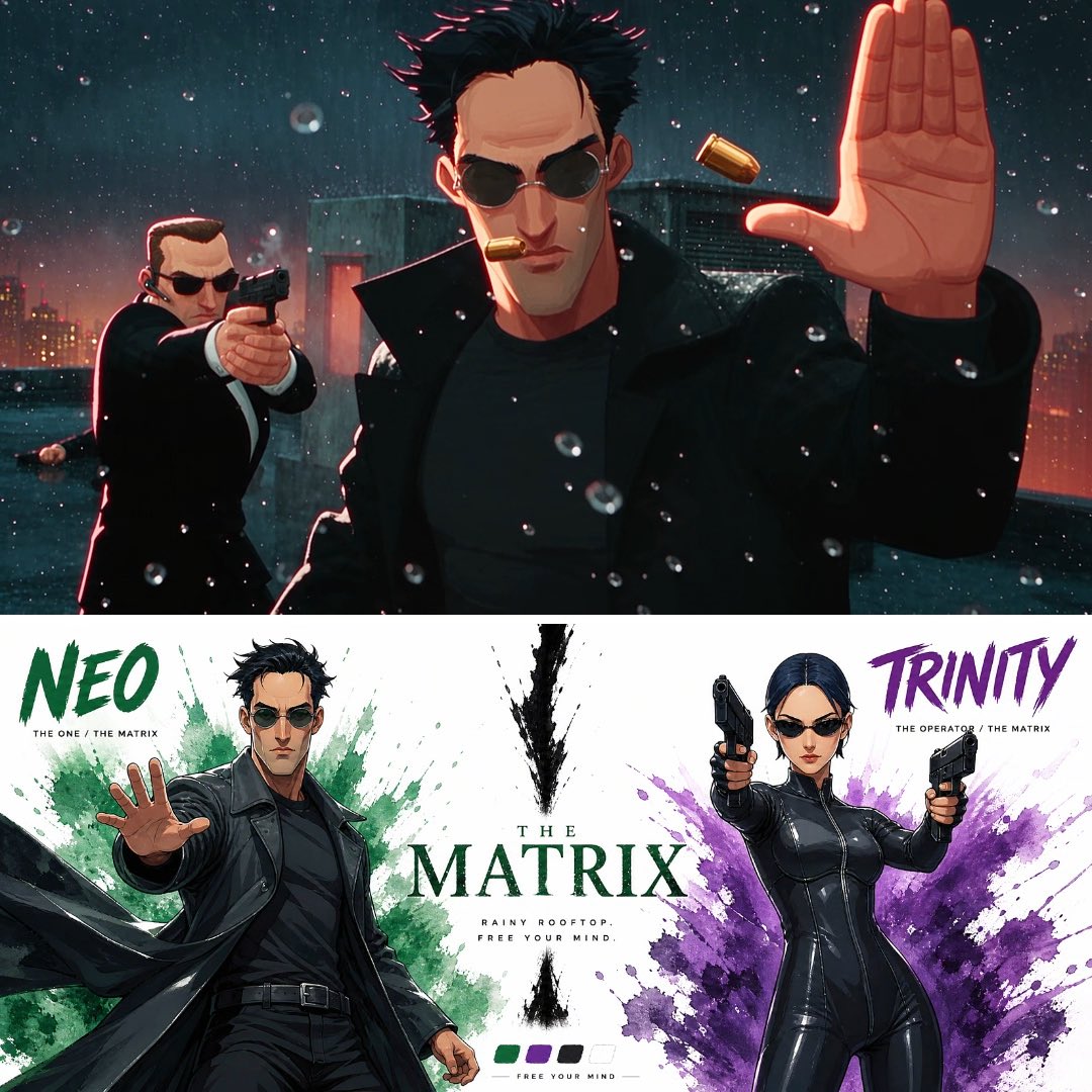 The Matrix changed cinema forever🕶️ Seedance 2.5 + GPT Image 2 Prompt👇🏻
