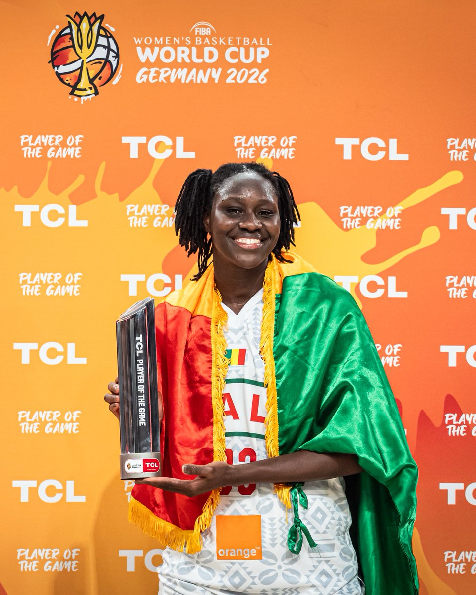 Proud Malienne making Mali proud 🥹 Sika Kone delivers another double-double (19 PTS & 10 REB), as she helps her team complete the huge upset over Spain ✅ #FIBAWWC
