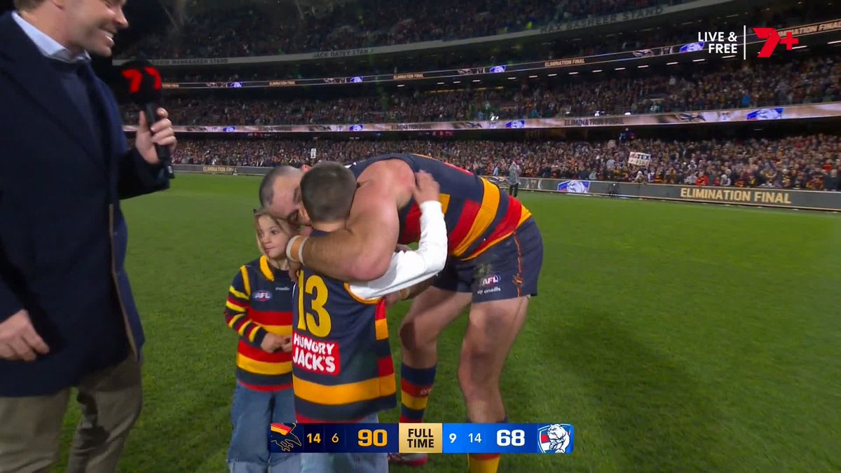 "It'll be my last one here, but we've still got a few more games to go." 🗣️ Taylor Walker on his final game at the Adelaide Oval #AFLFinals