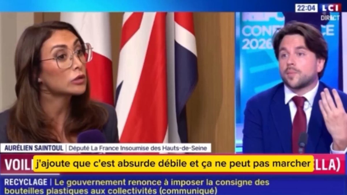 "en fait vous n'avez rien démontré donc je vous laisse essayer de le prouver" Aurélien Saintoul mouche en direct un propagandiste de LCI qui confond sciemment opinion personnelle passée et actuelle proposition de loi stigmatisante et raciste pour taper sur Mélenchon !