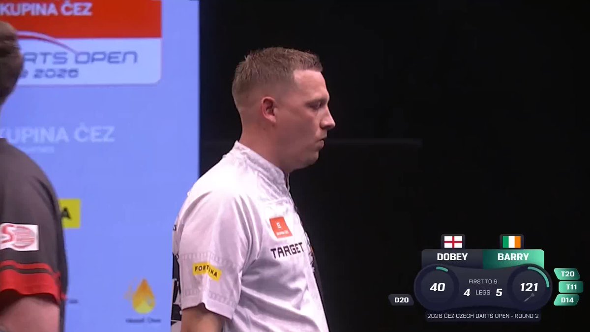 BARRY REACHES FINALS DAY! Keane Barry punishes Chris Dobey 6-4 to reach Round Three in Prague... The first time for three years that Barry has reached finals day in consecutive European Tours. 📺 #ET12