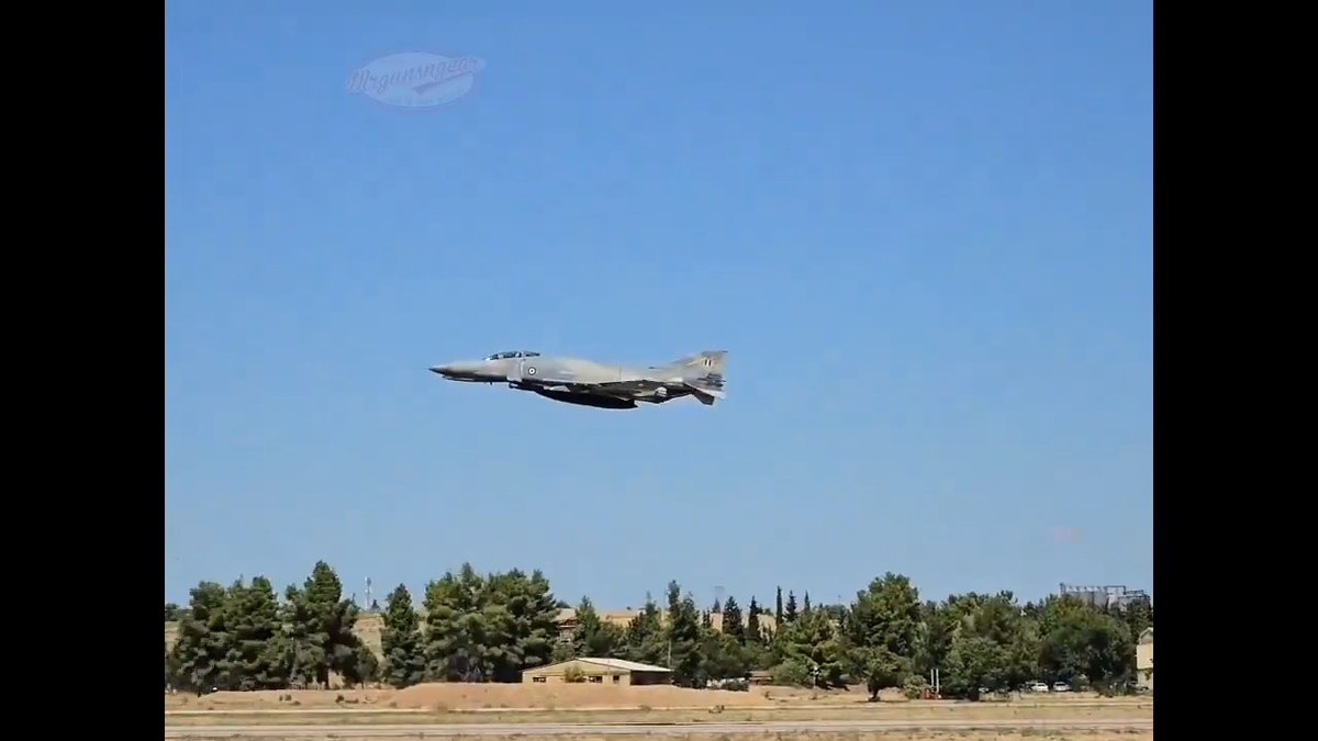 A Hellenic air force F-4E Phantom II crashed earlier today at Tanagra Air Base during Athens Flying Week 2026. Reportedly no parachutes were seen & local EMS responded to the crash site and I haven't seen any reports on the condition of the aircraft’s crew. Fly accordingly... ✈️ #greece #athens #TanagraAirBase #F4 #F4phantom #crash #Hellenic #HellenicAirForce #Ελλάδα