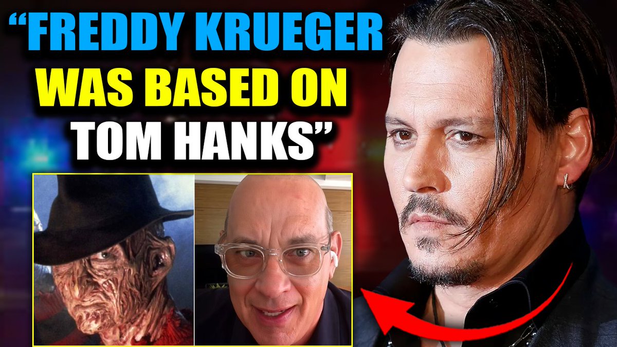 Johnny Depp Reveals Freddy Krueger Was Based on Tom Hanks: 'America's Most Prolific Child Killer' According to Johnny Depp, Tom Hanks is America's most prolific child killer - and the industry didn't just protect him. They rewarded him. His earliest breaks weren’t for his acting. They were for his crimes. Depp says Freddy Krueger wasn't invented by Wes Craven. He was inspired by Hanks' real-life kills. The glove. The burns. The nightmares. All of it ripped from police files that never saw the light of day.