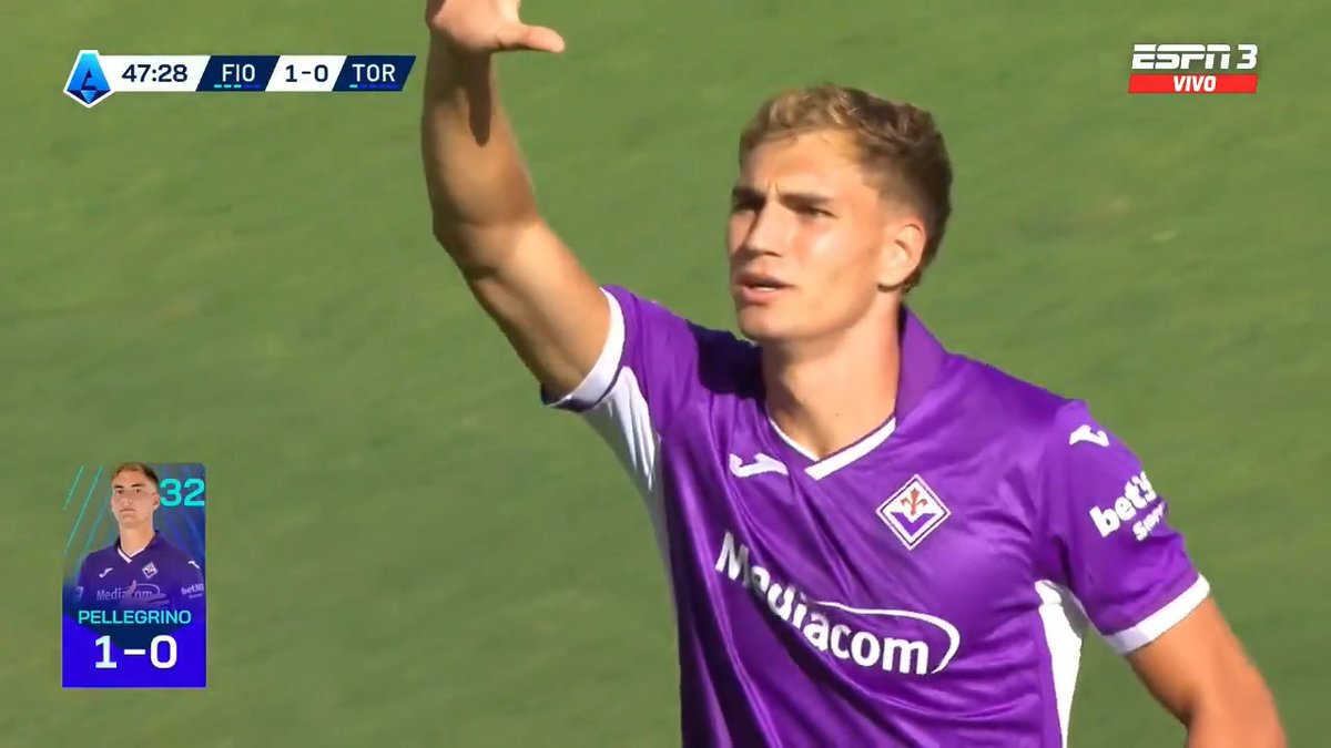 🔥🇦🇷 PRIMER GOL DE MATEO PELLEGRINO EN LA FIORENTINA PARA EL 1-0 VS TORINO.