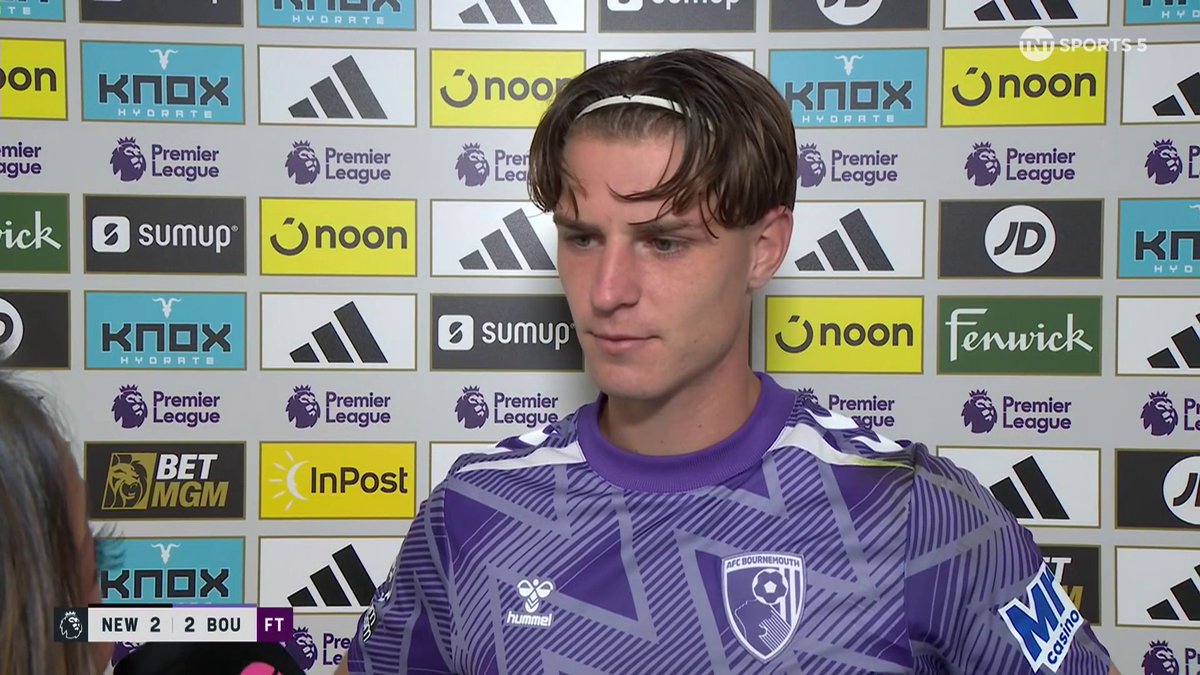 “For sure, frustrating.” 😤 Alex Scott reflects on Bournemouth being denied all three points at St James’ Park. 🎙️ Jules Breach | 📺 TNT Sports &amp; HBO Max