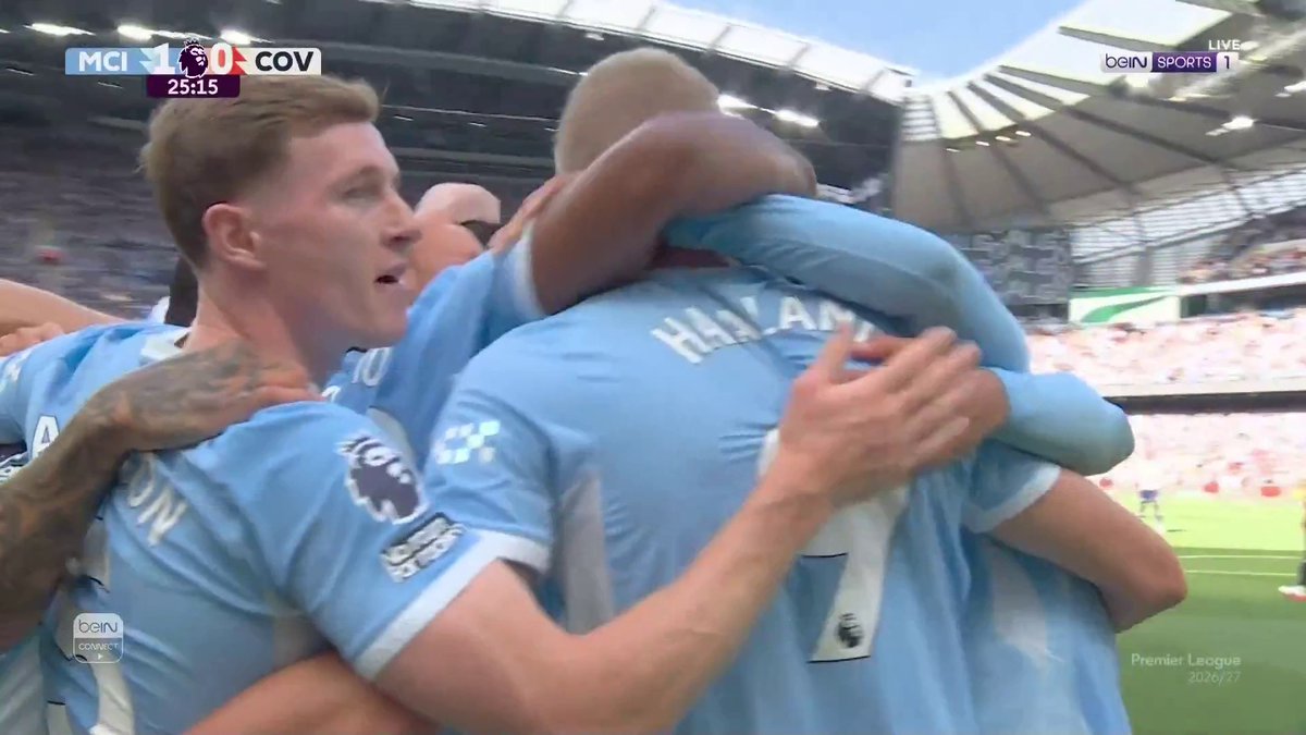 ⚽️ إيرلينغ هالاند يفتتح التسجيل لمانشستر سيتي أمام كوفنتري سيتي #الدوري_الإنجليزي