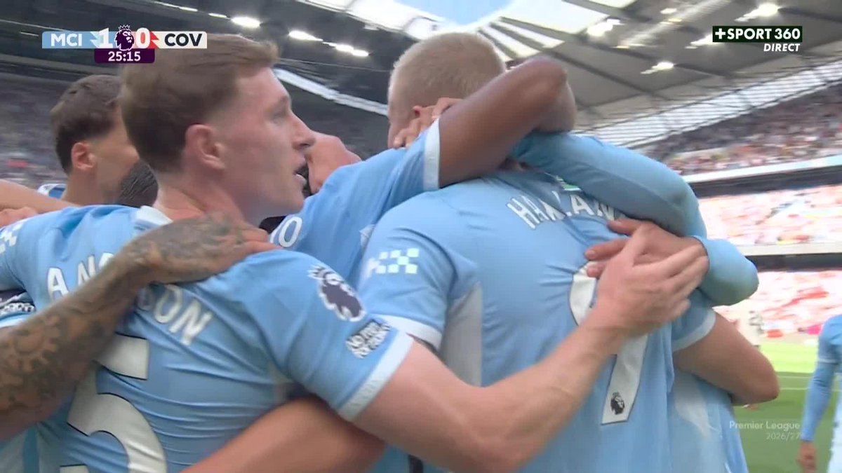 ⚽️ LE CENTRE QU’IL A ENVOYÉ !!!! 😱😱😱 Antoine Semenyo 🇬🇭 adresse un CAVIAR pour le troisième but cette saison pour Erling Haaland 🇳🇴. 🎥 CANAL+ Foot