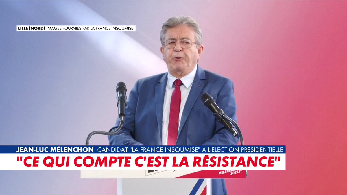 «Plus jamais de guerre de religions», déclare Jean-Luc Mélenchon, candidat LFI à l'élection présidentielle, à la braderie de Lille, dans #100Actu Toute l'info est à retrouver sur