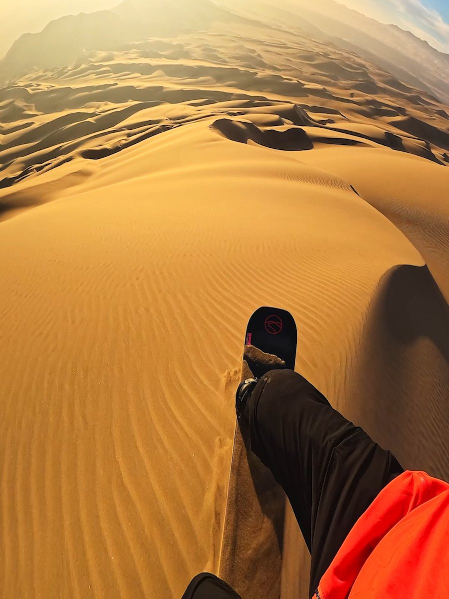 Who even needs snow?? 🏜️ Cristian Calcagno is enjoying the next best thing. 🎥 HERO13 Black Ultra Wide Edition 👉 🏆 $500 GoPro Award #GoPro #Snowboarding #POV