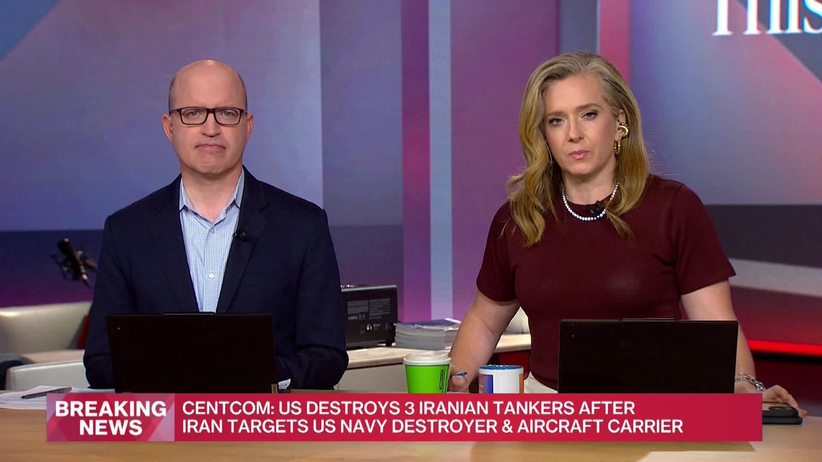 The U.S. military says it struck three Iranian crude oil tankers after the Islamic Revolutionary Guard Corps targeted two U.S. Navy warships in the region. Ruffini and Jeff Mason report.