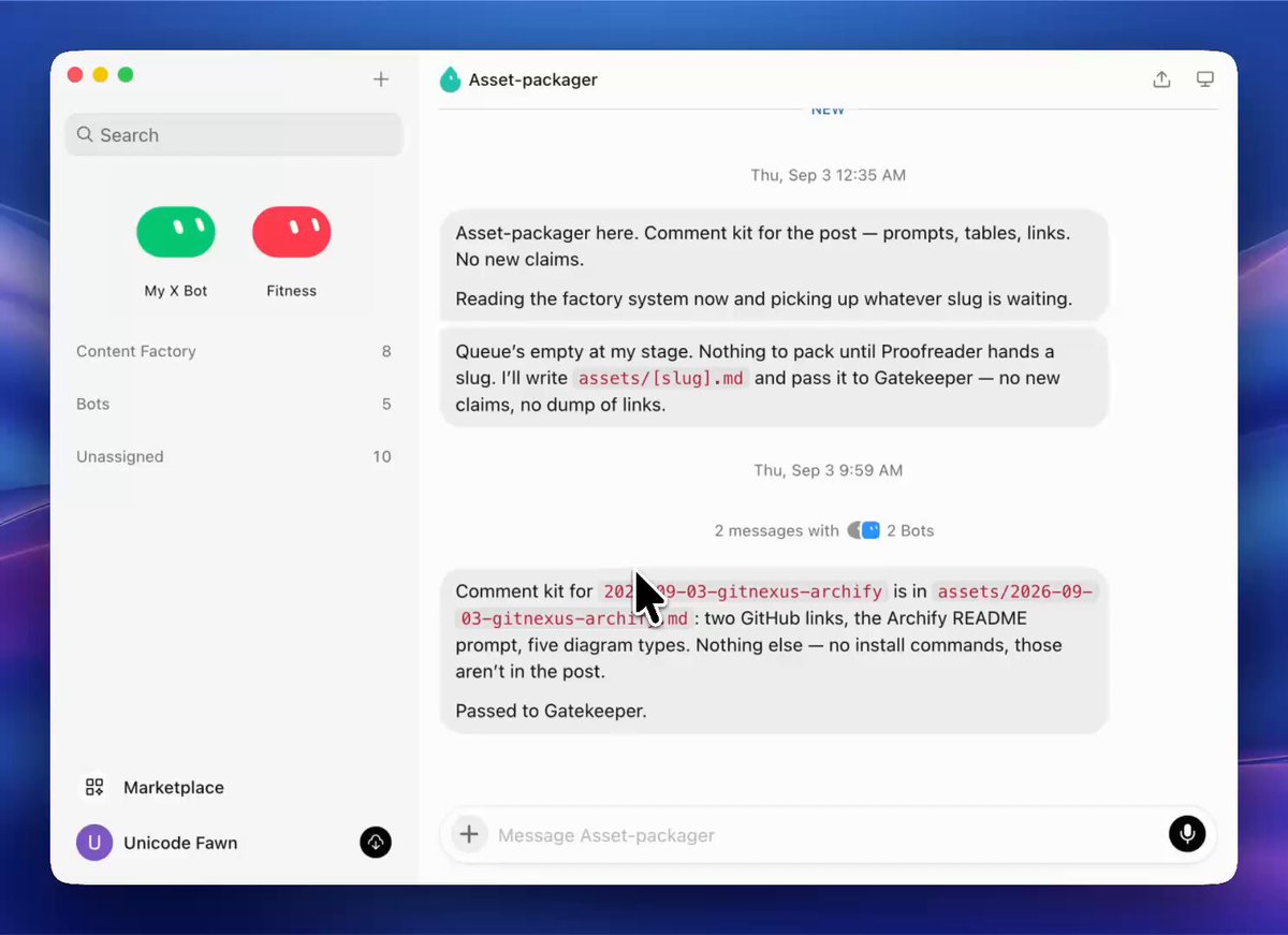 SpaceX built a marketing team inside Grok Bot and left it sitting in public for free. Anyone can grab it. There's a public marketplace with 16 bots built for marketing work, free to use: → Site Audit checks SEO, speed, and accessibility in one scored report, no invented metrics → AI Search Visibility tells you if ChatGPT and Google recommend you, and who they name instead → Ad Spend Watch flags budget bleed before it burns your cash → Paid Media Report Desk turns your Google, Meta, and LinkedIn exports into one weekly report → Copy Humanizer rewrites drafts so they stop reading like AI No salaries. No contract. No onboarding call. Save this before you pay someone for what's already sitting there 👇