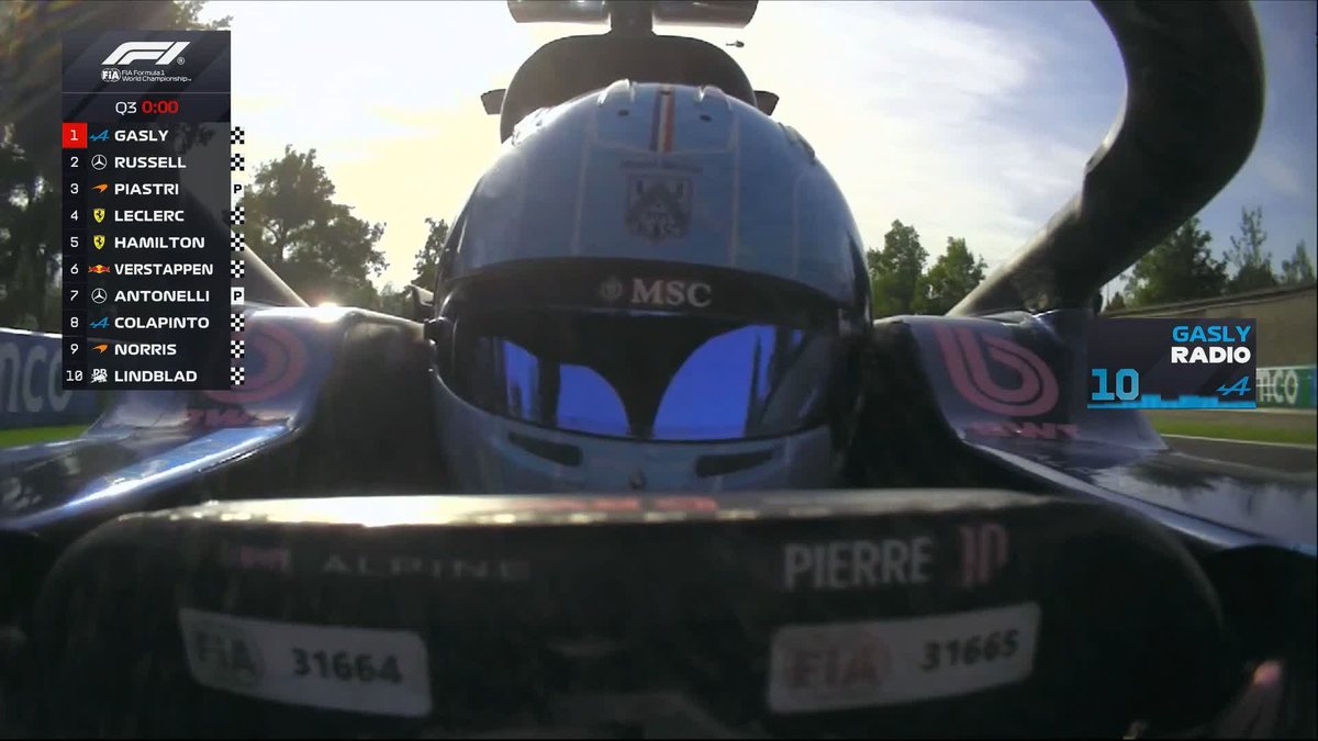 Let the celebrations begin! ๐ What an incredible effort from Pierre ๐ช #F1 #ItalianGP BWT Alpine Formula One Team