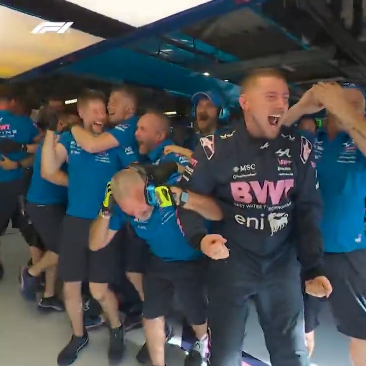 Extraordinary scenes at Monza as Pierre Gasly takes pole! ๐คฏ #F1 #ItalianGP BWT Alpine Formula One Team