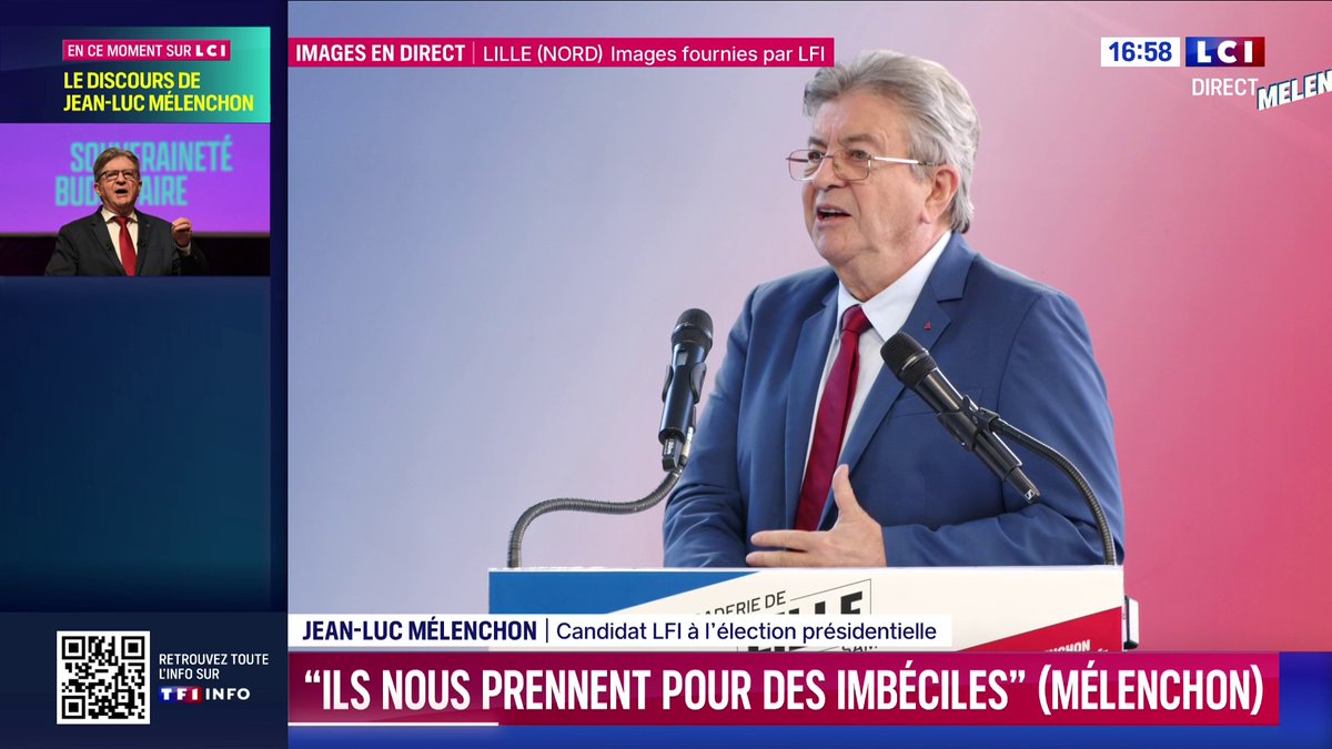 🗣️ Jean-Luc Mélenchon s'en prend à ses adversaires politiques : « Ils nous prennent pour des imbéciles »