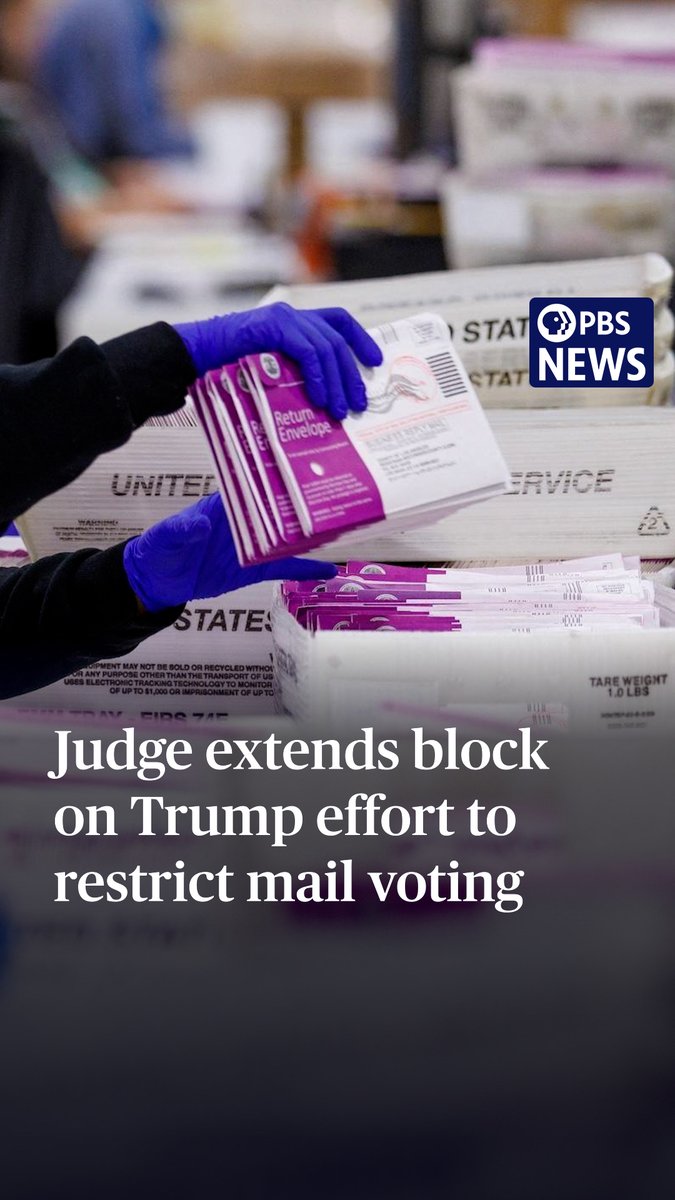 A federal judge in Boston on Friday indefinitely extended her order to prevent the Trump administration from implementing new restrictions on mail-in ballots. The plan would require states to use new scannable envelopes and provide the government with a list of voters eligible to receive mail ballots. The judge’s ruling came as North Carolina began mailing out ballots for the November election on Friday — the first state in the nation to do so. White House correspondent Liz Landers discussed with David Becker, the executive director of the nonpartisan Center for Election Innovation and Research.