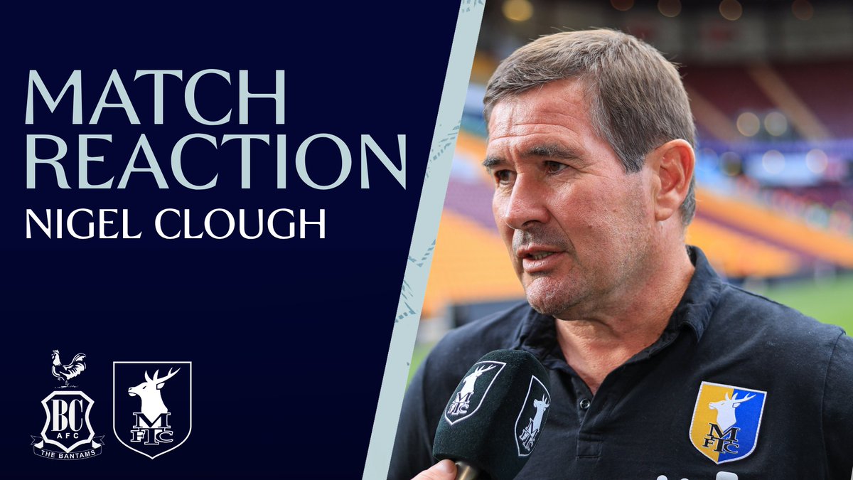 🗣️ Hear from manager Nigel Clough following today's 1-0 loss away to Bradford City.