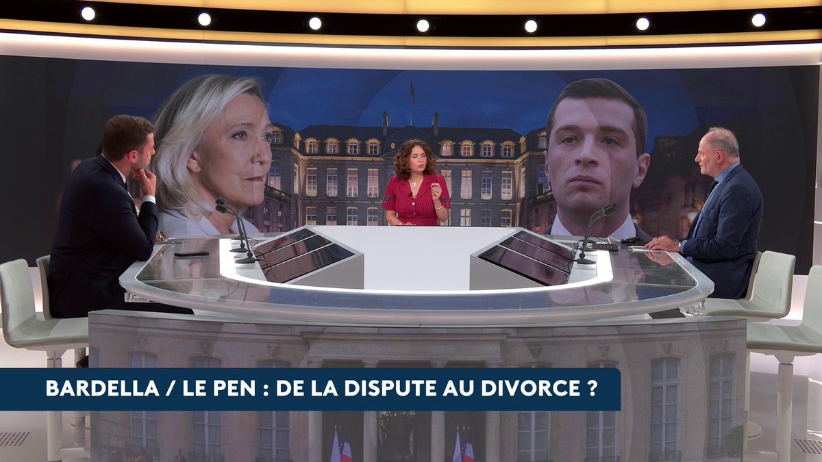 🔴 RN : "Jordan Bardella est rattrapé par le syndrome Mégret, du nom de celui qui avait voulu doubler Jean-Marie Le Pen. Et ça lui a coûté", analyse Antoine Oberdorff, journaliste politique à L’Opinion, sur les tensions avec Marine Le Pen. #AvantLe20h #Canal16
