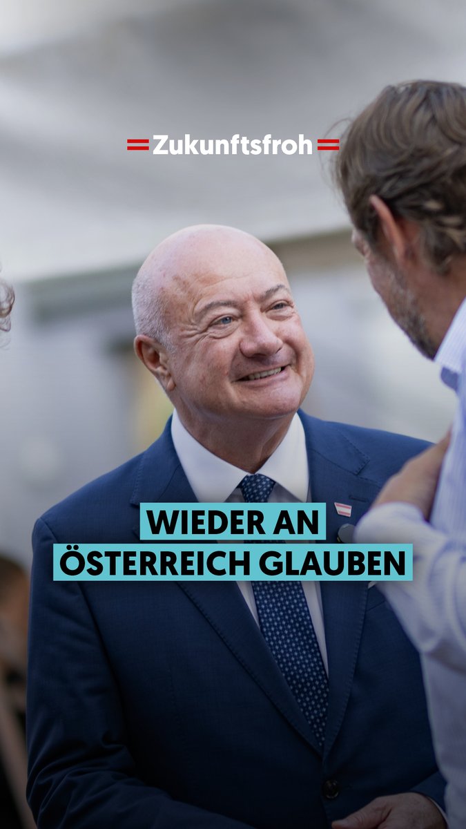 Wir sehen die Probleme, wir treffen Entscheidungen und erklären euch warum. Wir wollen ein Österreich, das Heimat ist. Mit Regeln. Mit Leistung. Wo Familien Rückhalt haben. Wo jeder aus seinem Leben etwas machen kann. Die beste Zeit liegt nicht hinter uns. Sie kann vor uns liegen. Dafür brauchen wir Mut. Für Österreich.