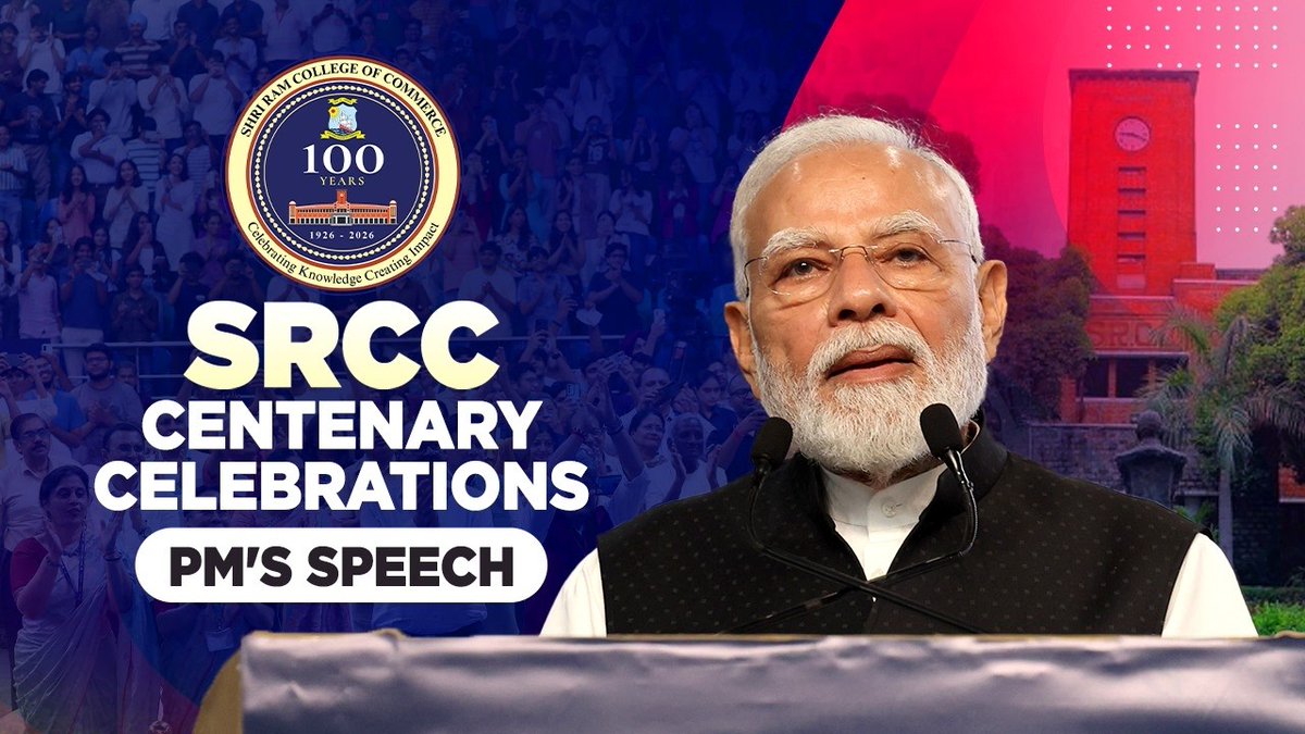 2013 to 2026. Same SRCC. Same speaker. A very different India. Thirteen years ago, much of the conversation around India was about unlocking our potential. Today, the conversation is about AI, next-gen technology, manufacturing, innovation and building the world’s biggest companies from India. And for anyone starting out today, that shift matters. We have gone from talking about India’s potential to talking about India’s scale.