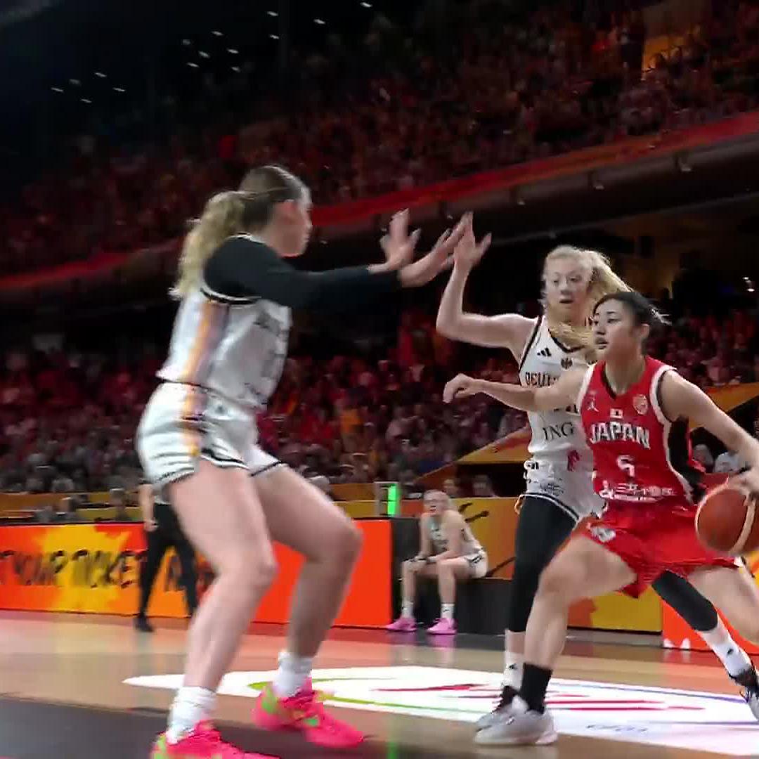 現役大学生・ #後藤音羽 の強気な一撃❤️‍🔥 #AkatsukiJapan #日本一丸 #FIBAWWC