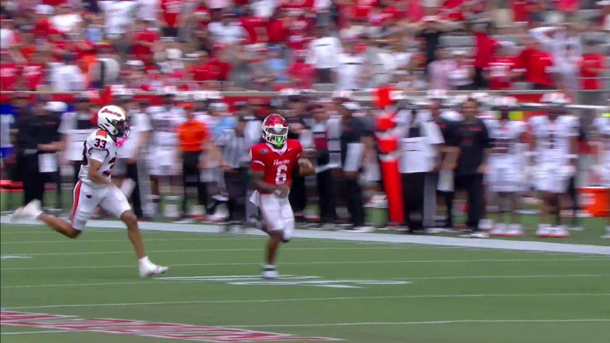 Re'Shaun Stanford II BREAKS LOOSE for 56 yards 🔥 Houston extends the lead 🐾