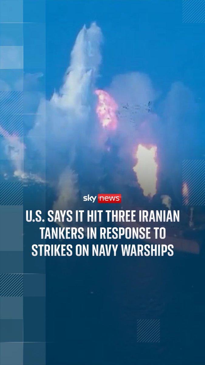 US Central Command said in a statement that it has 'permanently disabled' two Iranian tankers and 'completely destroyed' a third. Iran war latest: