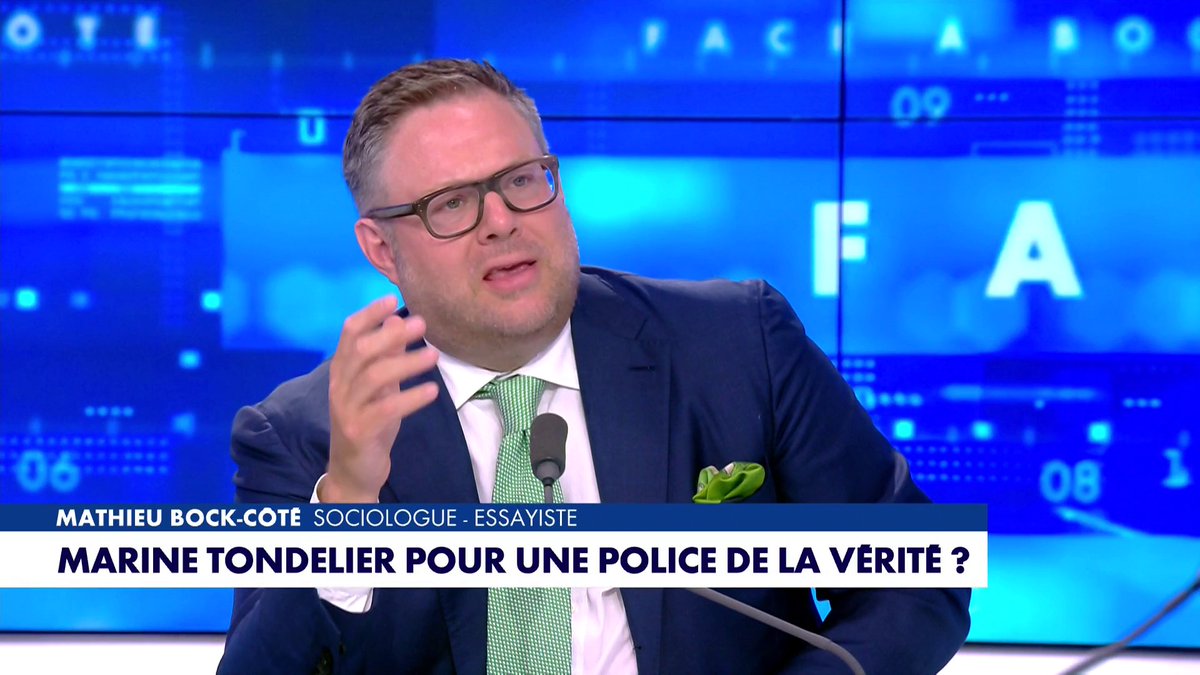 «Marine Tondelier pour une police de la vérité ?» : l'édito de Mathieu Bock-Côté dans #FaceaBockCote