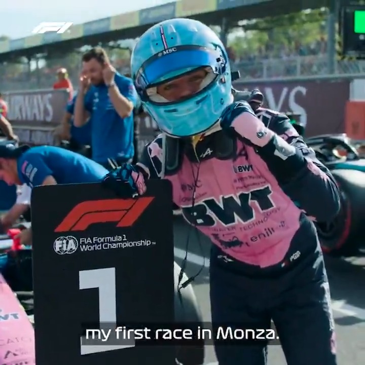 Nine years in the making! Pierre reacts to his first career pole position ๐คฉ #F1 #ItalianGP BWT Alpine Formula One Team