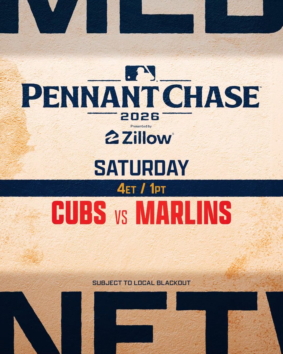 Heading out to Miami to catch the Chicago Cubs and Miami Marlins at 4pm ET! MLB Network + @Zillow