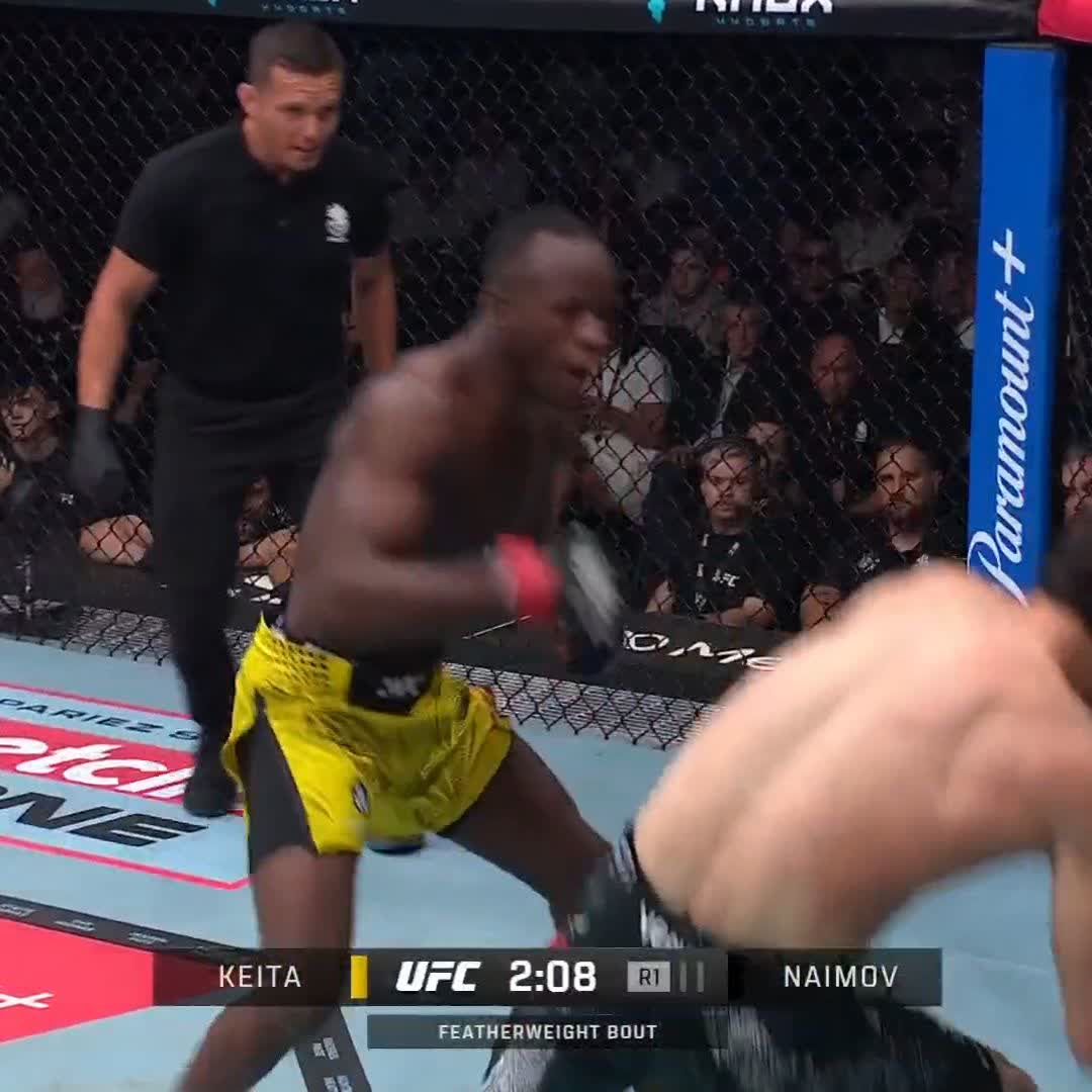 🤯 La puissance dans les poings de Losène Keita Il s'impose par KO au premier round contre Muhammad Naimov 📺 Regardez l’#UFCParis EN DIRECT sur 🇫🇷 RMC Sport et 🇧🇪 VOOSport World
