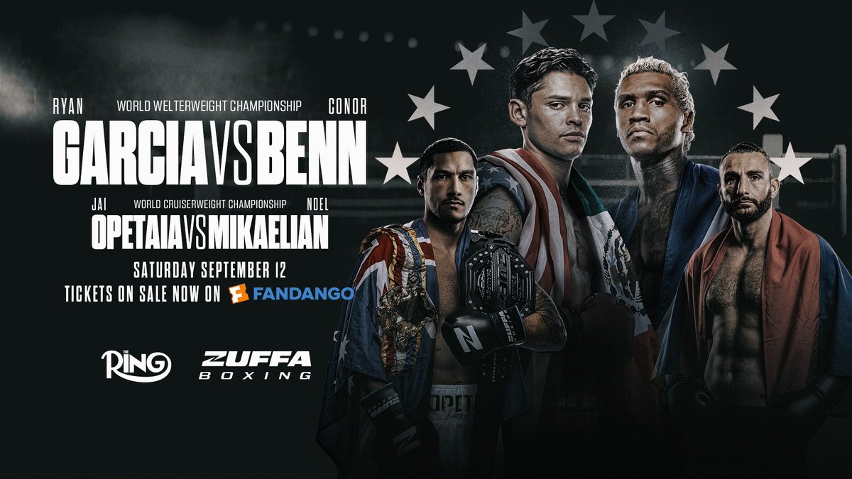One of the biggest boxing events of the year hits the big screen September 12. Get your tickets for Ryan Garcia vs. Conor Benn on Fandango -