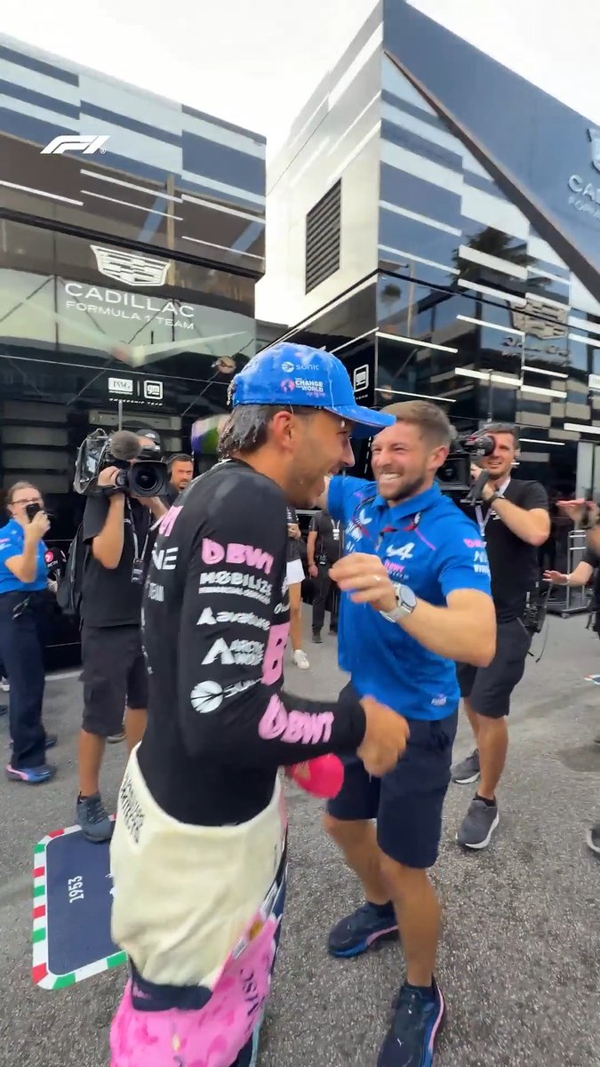 Welcomed like a hero ๐คฉ #F1 #ItalianGP BWT Alpine Formula One Team