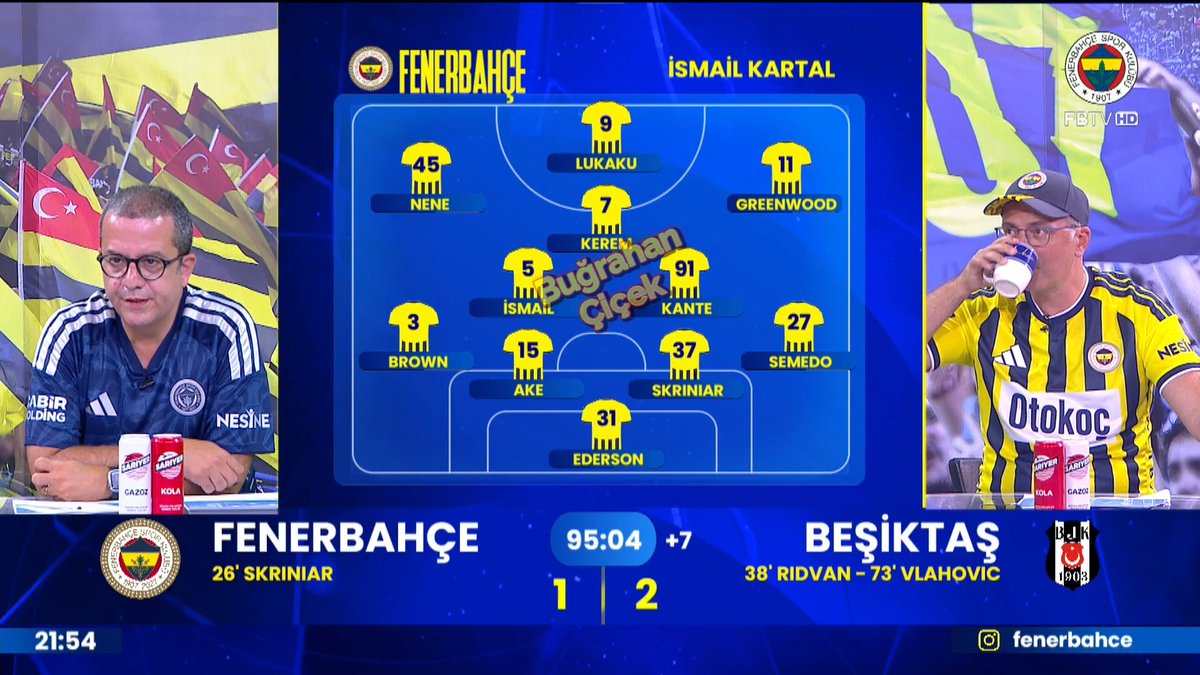 efsane ikili derbi yayınında. fenerbahçe sezonun ilk derbisini kaybediyor. fbtv'de fenerbahçe - beşiktaş gol anları.