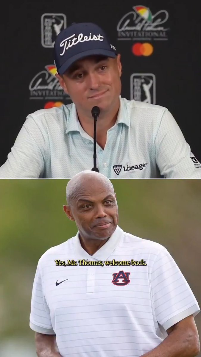 In honor of college football season beginning, we're throwing it back to this year's Arnold Palmer Invitational when Charles Barkley crashed Justin Thomas' press conference to ask JT about his Alabama Crimson Tide "getting rolled" by Indiana. JT had the perfect response. 😂