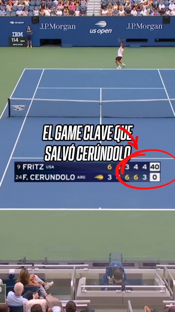 ¡A TODOS SE NOS FRENÓ EL CORAZÓN! 🫣 🇦🇷 Fran Cerúndolo levantó un 0-40 inolvidable antes de ganar su partido ante 🇺🇸 Taylor Fritz. 🔥 📺 Mirá el #USOpen en el Plan Premium de Disney Plus.