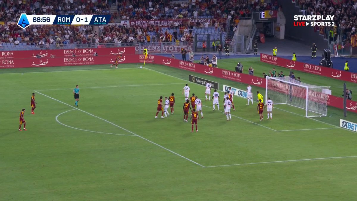 روما يرفض سوء الحظ ومدرجات الأولمبيكو تهتز 🏟️ برأسية متقنة ومثالية.. هيرموسو ينقذ الذئاب ويسجل هدف التعادل في الدقيقة 90 ⚽️ #روما_أتالانتا #الدوري_الإيطالي 🇮🇹 | #روما_أتالانتا