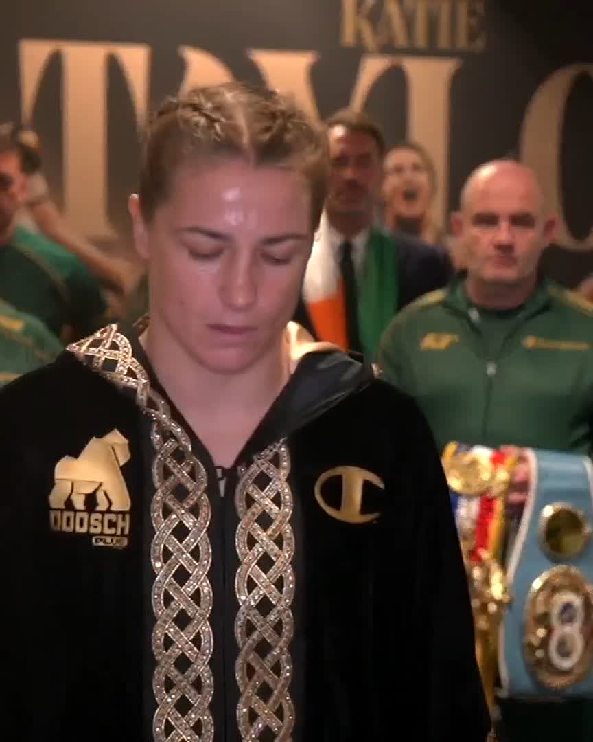 YOU'RE CRYING, I'M NOT CRYING 🥹 KATIE TAYLOR'S FAREWELL 🇮🇪 #TaylorPili
