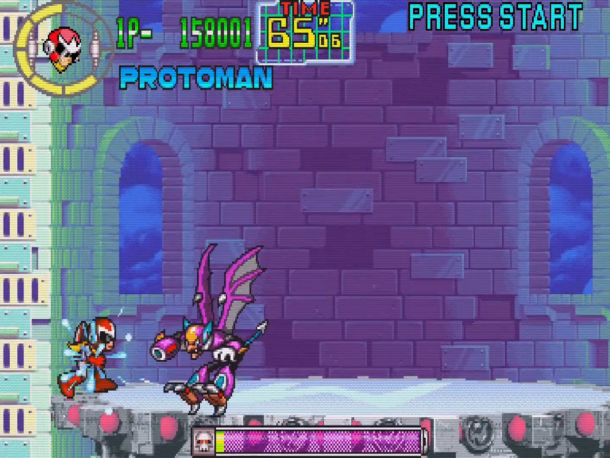 There's a well-known easter egg in Mega Man 7 where you can have the Ghosts 'n Goblins music play during Shade Man's stage if you hold B while selecting him before defeating him. It returns in The Power Battle, but seems to be a random occurrence rather than a cheat. #RetroGaming