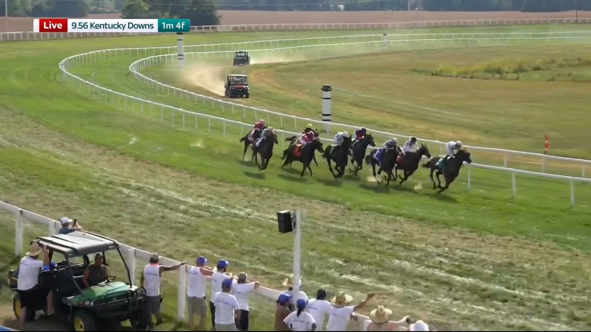 The mare has done it! It's joy for Luke Morris and Sir Mark Prescott as Tiffany wins the Kentucky Turf Cup!