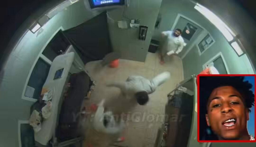 Surveillance leaks of NBA Youngboy vs his 43 year old cell mate in Alabama (2021)