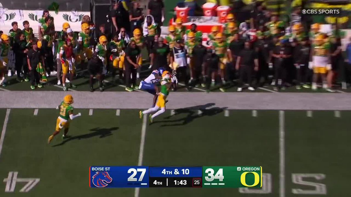 The Ducks defense comes up big 🦆