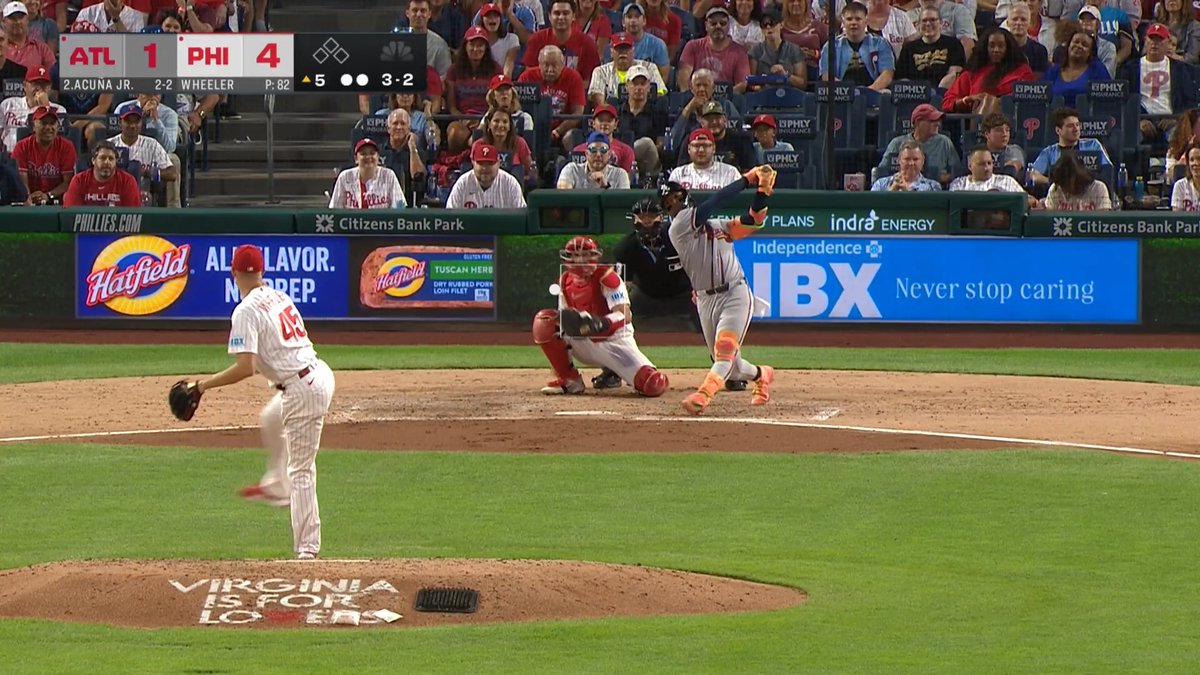 LOOK AT THAT STAREDOWN 😹😈 THE PHILLIES WILL FOREVER OWN RONALD ACUNA JR