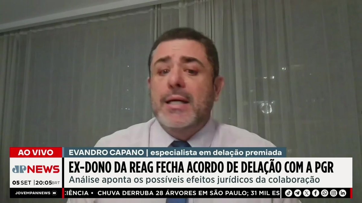 Especialista sobre delação do caso Dark Horse: “Se tá prestes a ser homologada é porque é relevante” 📺 Confira na JP News 👉 #JornalJovemPan