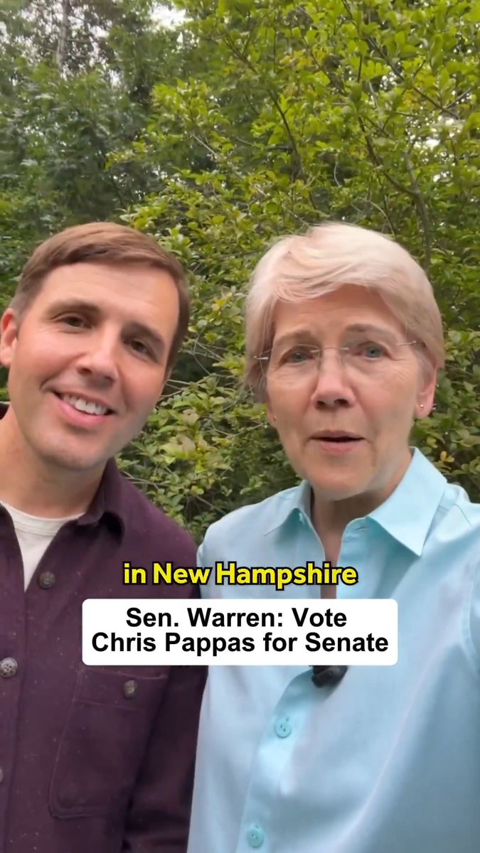 .@EWarren knows the path to a Senate majority runs through New Hampshire. Remember to get out and vote on September 8th and November 3rd!