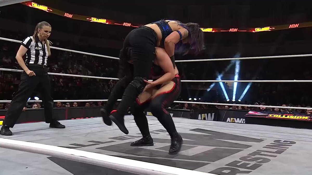 Persephone is just too much! #AndStill YOUR TBS Champion after her first defense! Watch #AEWCollision on TNT &amp; HBO Max