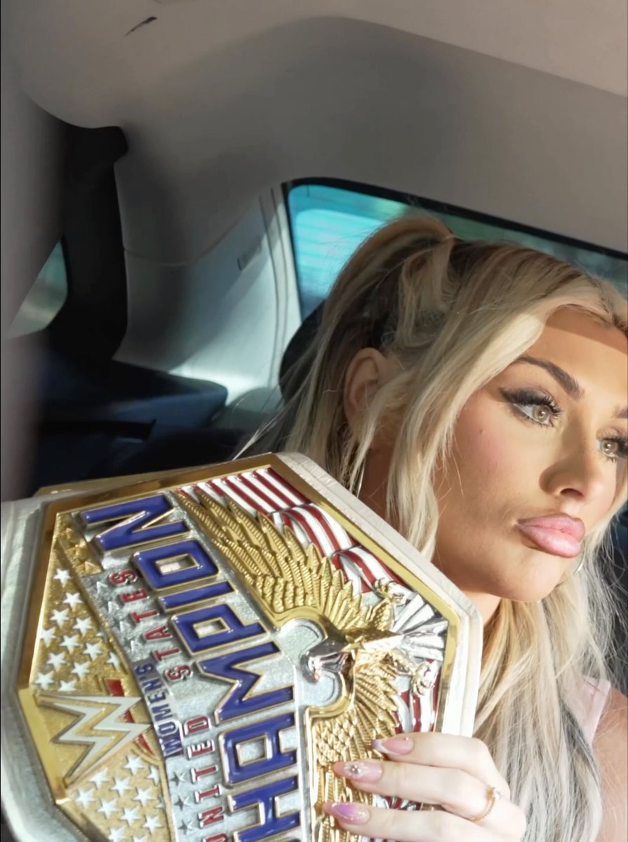 When Tiffany Stratton was stopped to show her credentials when arriving at the building She didn’t have anything but her United States Championship to prove it 😂 It worked.