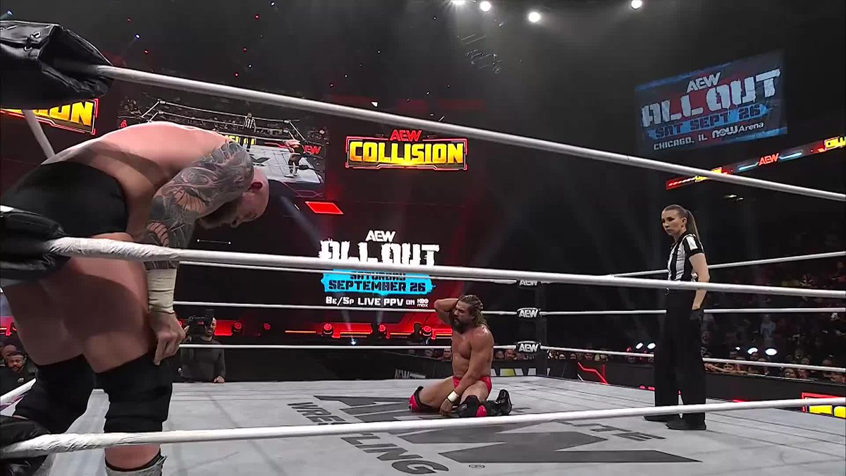 AEW National Champion Andrade “El Idolo” The Real Latino Man! wasn’t going to waste time pouting about a two-count! GABE KIDD is too dangerous! #AndStill Watch #AEWCollision on TNT &amp; HBO Max