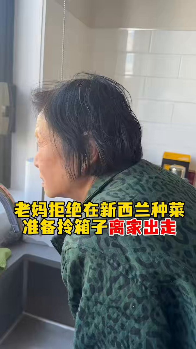 上海阿姨：什么乡下地方，我要回上海🤬 女儿觉得一人在新西兰太寂寞，把上海老妈拉过来陪伴，结果老妈嫌弃新西兰人烟稀少、鸟不拉屎，对女儿怒其不争！