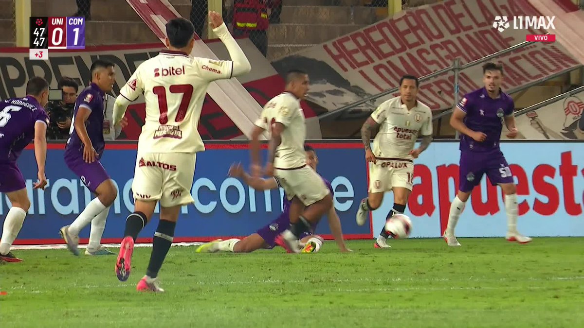 😱 ¡PISOTÓN DE ALEX VALERA! #Universitario 0-1 #ComerciantesUnidos 📺 Conoce cómo ver L1MAX en vivo 👉 #L1MAX #TorneoClausuraXL1MAX